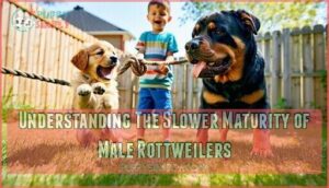 understanding the slower maturity of male rottweilers