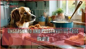 unseasoned and preservative free broth