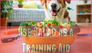 use salad as a training aid