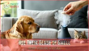 use their sense of smell