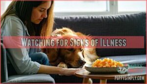 watching for signs of illness