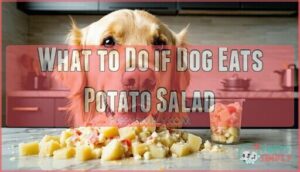 what to do if dog eats potato salad