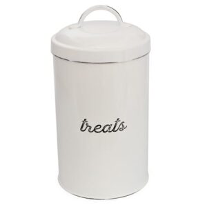 AuldHome Enamelware Dog Treat Jar, B09BNY6XH6