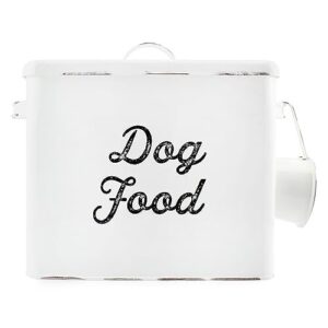 AuldHome Rustic Dog Food Canister; B08Z1V73Y8