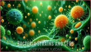 bacteria strains and cfus