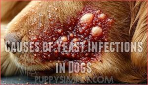 causes of yeast infections in dogs