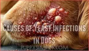 causes of yeast infections in dogs