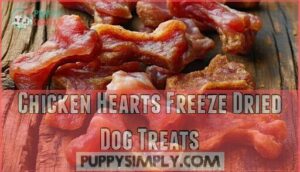 chicken hearts freeze dried dog treats