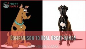 comparison to real great danes