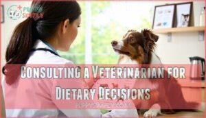 consulting a veterinarian for dietary decisions