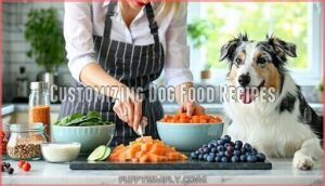 customizing dog food recipes