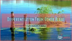 differentiation from other algae