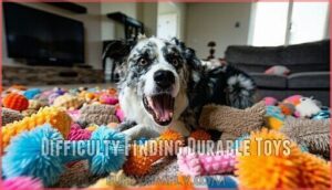 difficulty finding durable toys