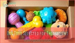dog toys selected for engagement