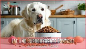 fat and carbohydrate content