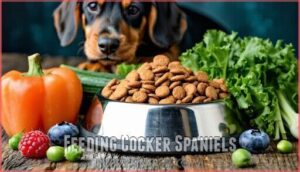 feeding cocker spaniels