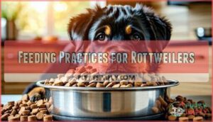 feeding practices for rottweilers