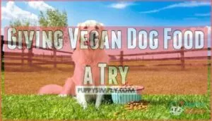 giving vegan dog food a try
