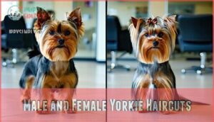 male and female yorkie haircuts