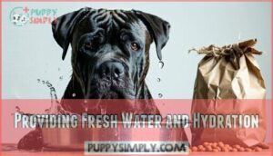 providing fresh water and hydration