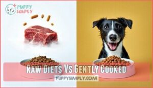 raw diets vs gently cooked