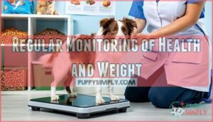 regular monitoring of health and weight