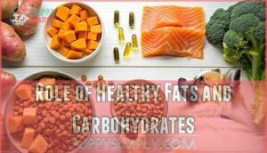 role of healthy fats and carbohydrates