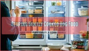 storing gently cooked dog food