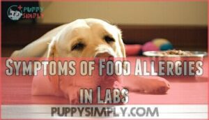 symptoms of food allergies in labs
