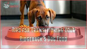 tips for transitioning your ridgeback’s dog food