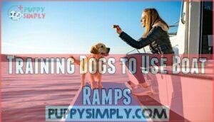 training dogs to use boat ramps