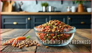 transparency in ingredients and freshness