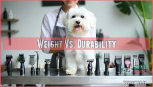 weight vs. durability