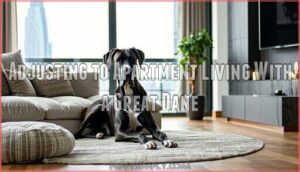 adjusting to apartment living with a great dane
