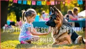 adopting or rescuing a german shepherd