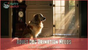 adult dog urination needs