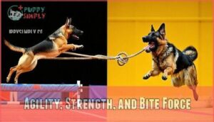 agility, strength, and bite force