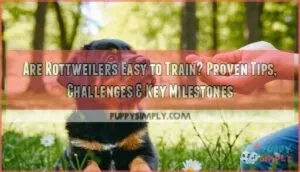 are rottweilers easy to train