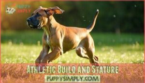 athletic build and stature