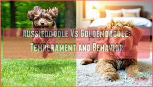 aussiedoodle vs goldendoodle: temperament and behavior