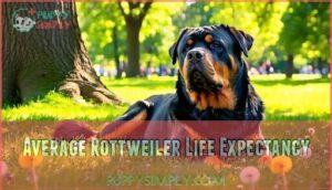 average rottweiler life expectancy