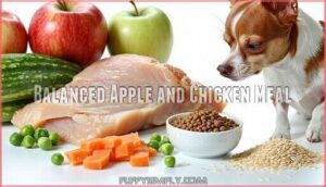 balanced apple and chicken meal