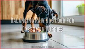 balancing raw dog food for doberman puppies