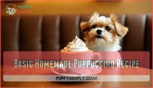 basic homemade puppuccino recipe