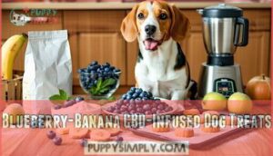 blueberry-banana cbd-infused dog treats