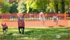 breed and size considerations breed and size considerations
