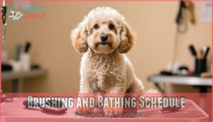brushing and bathing schedule