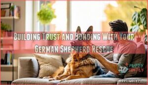 building trust and bonding with your german shepherd rescue
