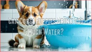 can corgi puppies drink too much water