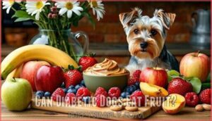 can diabetic dogs eat fruit
